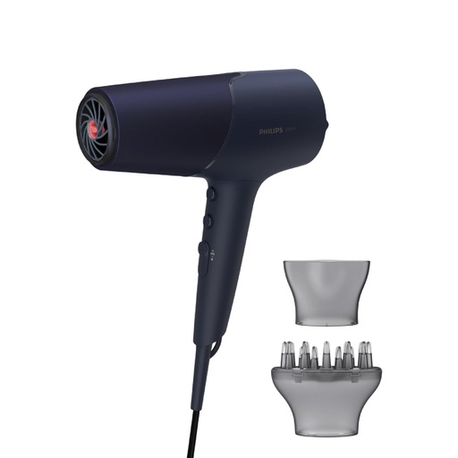 [104-268-0137-0001] Philips Hair Dryer BHD510/00 2300W Blue & Metallic ThermoShield technology