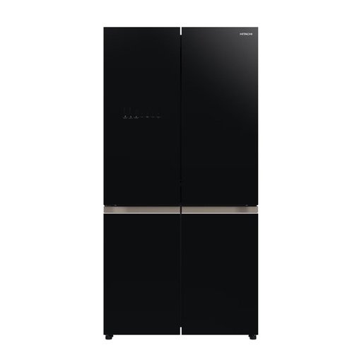 [107-650-0060-0001] Hitachi Refrigerator 4 Door R-WB640VRS1-P GBK N: 569L Black Glass