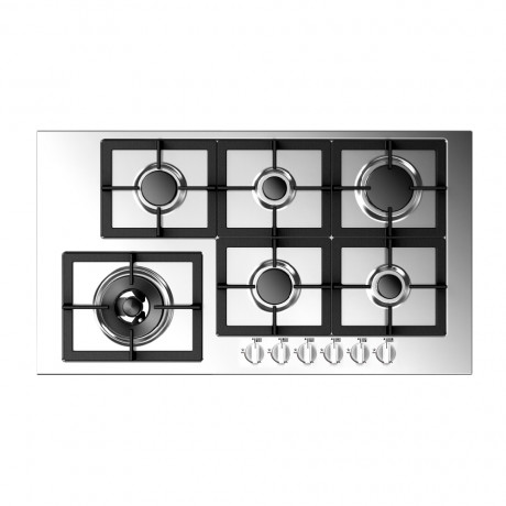 [107-171-0035-0012] Firegas Hi-Tech Hob Built-In Box 92HT 90cm Stainless Steel