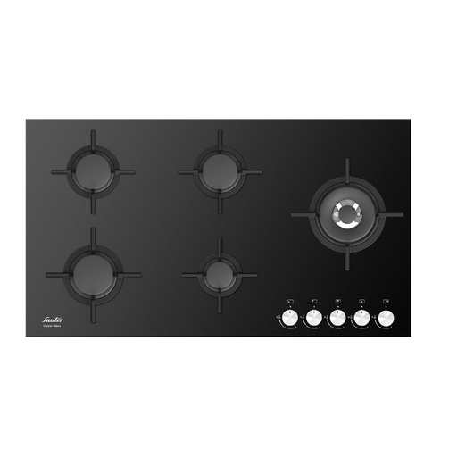 [107-467-0035-0009] Sauter Hob Built in Gas SHG9095B 90 CM Black