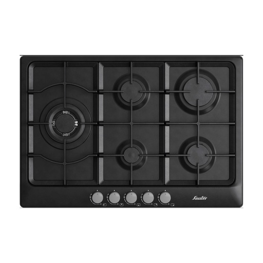[107-467-0035-0007] Sauter Hob Built in Gas SHE7250B 75 CM Black